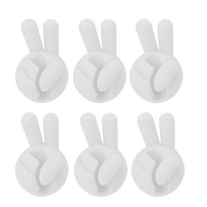 6Pcs Creative Thumb Data Cable Organizer Management Phone Charging Wire Holder USB Cable Winder Desktop Tidy Cable Clip for Mouse Keyboard Earphone