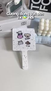Gương Vuông trang điểm hoạ tiết hoạ động vật đáng yêu tiện lợi nhỏ gọn phù hợp mang theo bên người