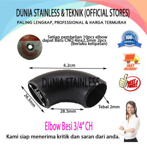 Elbow Besi CH 3/4 inch Digunakan untuk sambungan melengkung
