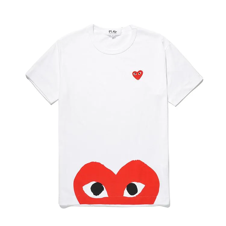 PLAY Official Store COMME Des Garcons CDG Play Women T Shirt Men T Shirt Pure Cotton