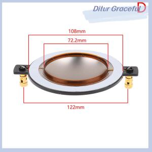 Ditur 34.4 44.4 51.3 72.2 74.5 Core Tweeter Voice Membrane Titanium Film Treble Speaker Repair accessories DIY Parts