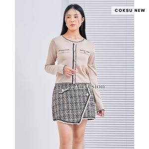 6062 Lenemar Knit Long Sleeves Korean Top Blouse Wanita Panjang Korean Style