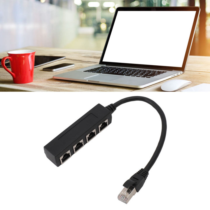 Lenovo RJ45 Network Splitter 1 To 4 Ports Dual Computer Sharing ...