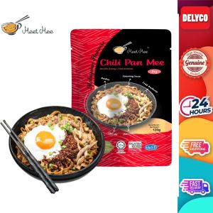 MEET MEE Chili Pan Mee Anchovies [Bundle of 4] /  辣椒板面江鱼仔