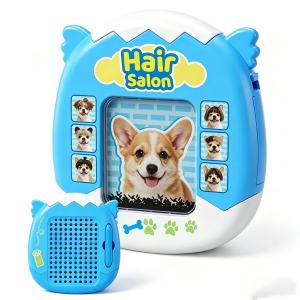 JBMBHC 2pcs Magnetic Drawing Board 2-in-1 Cat Dog Hair Salon DIY Steel Bead Doodle Toy Portable Lanyard Kids Gift