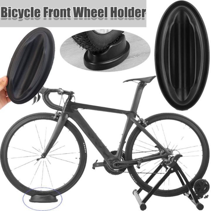 Fixed Frame Riding Mountain Bike Front Wheel Block Stable Support Bracket Bottom Anti-Slip ...