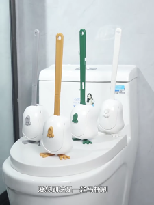 Bàn chải BồN CầU Treo tường phòng tắm Cleaner Silicone bàn chải bồn cầu nhà hiện đại sử dụng linh hoạt cán dài Cleaner