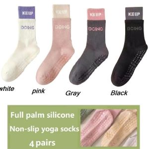 Women’s Grip Yoga Socks – Non-Skid Design for Pilates Barre Stretching & More