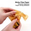 4Roll Sticky Insect Hanging Paper Powerful Flycatcher Sticker Sheet Pest Control Insecticide Double-sided Adhesive Tape 78cm/roll. 