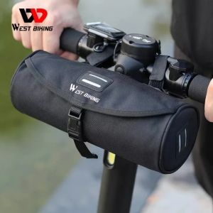 WEST BIKING Multifunction Bike Handlebar Bag Waterproof Travel Shoulder Bag MTB Road Bike Large Capacity Storage Bag Bicycle Accessories