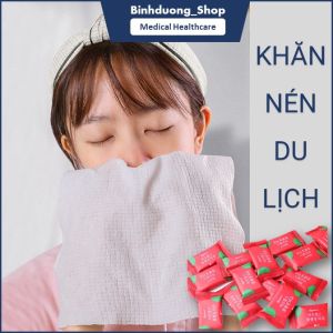Khăn nén khô đa năng vải không dệt Yizhilian nhỏ gọn mang theo du lịch khăn dùng 1 lần (gói 20 viên)