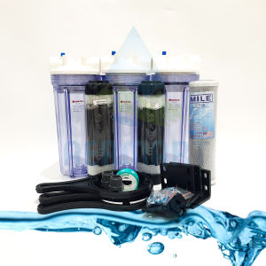 Aermart - Paket Filter Air Bau Besi 3 Housing - ManganeseFeroliteCTO - Filter Air Siap Pakai