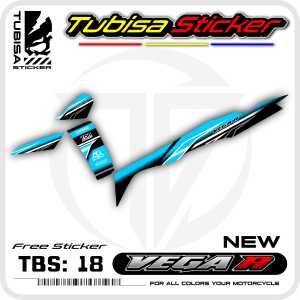 Sticker Striping Variasi New Vega R - Stiker Striping Motor New Vega R. TBS.18