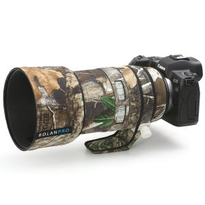 ROLANPRO Waterproof Lens Cover for Canon RF 70-200mm F2.8 L IS USM Camouflage Rain Cover Lens Coat Protective Sleeve Case