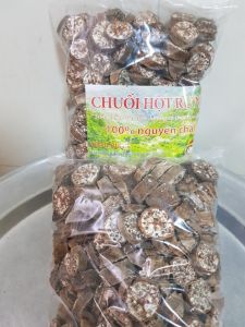 Combo 2kg chuối hột rừng thái lát phơi khô chuối rừng gần chín thái lát phơi khô thơm ngon đau lưng sỏi thận nhức xương khớp HN