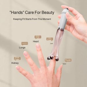 Relieve joint massage finger part soothing tool/Finger fivebead doublehead roller massager/Five beads double head hand massager Relieve hand joint massage points roller massager