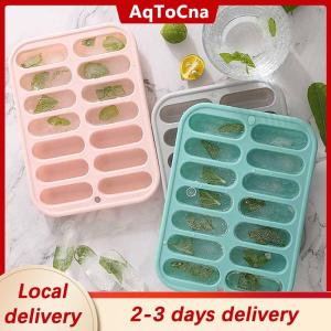 [COD] AqToCna Ship within 24 hours Sausage Maker Mould 14 Grids Silicone DIY Ham Hot Dog Making Moulds With Lid Kitchen Household Sausages Cake Baking Tools Molds