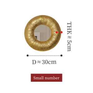 เอเชียตะวันออกเฉียงใต้ตัดกระจกห้องน้ำของโรงแรมไทยกระจกสีทองทรงกลมตก แต่งผนังกระจก แต่งหน้า
