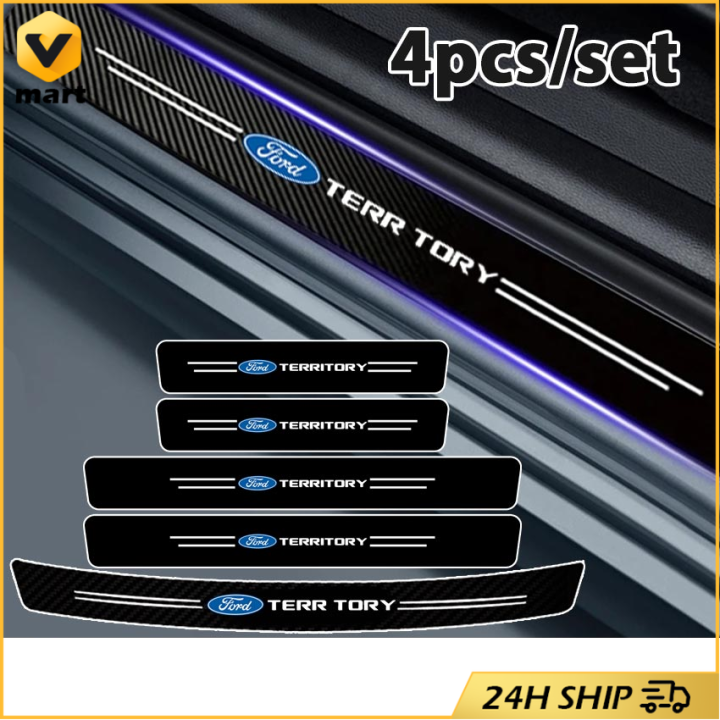 Carbon Fiber 3D Effect Door Sill Protector – 2M X 3CM Anti-Scratch Sticker For Cars