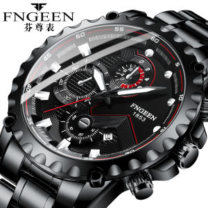 FNGEEN Hot Sale Men Fashion Casual Watch New Luxury Top Brand Waterproof Luminous Calendar Stainless Steel Business Wristwatch For Male