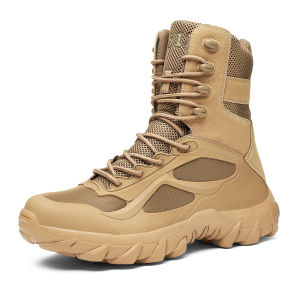 LAMALILI Tactical Boots Mens Combat Military Boots Fashion Tactical Combat Shoes Breathable Boots