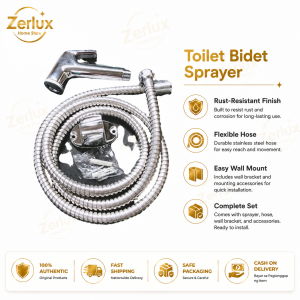 Handheld Washer Set Toilet Sprayer Gun Press-Type Bathroom Washer with Hose and Stand