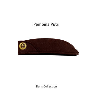 Peci Pramuka Pembina Putra dan Putri dan Pin Tanda Topi