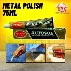SYK AUTOSOL Metal Polish Cream 75ml Edel-Chromglanz Rust Remover Chrome Cleaner Polish Kilat Hilang Karat Besi