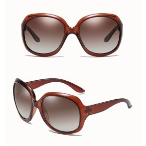 SHIRUI Gradient Lens Oversized Sunglasses UV Protection Lightweight Round Sunglasses Fashion Elliptical Frame Gradient Lens Sunglasses for Women Men