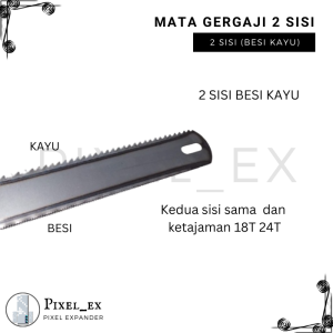 Mata Gergaji Besi Double Gergaji Bolak Balek 2 sisi