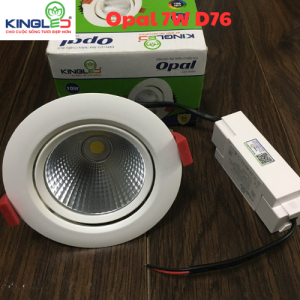 Đèn LED Âm Trần Opal 10W Spotlight KINGLED DLR-10SS-T110 Đèn Trang Trí Chiếu Rọi Lỗ Khoét D90mm Bảo Hành 2 Năm
