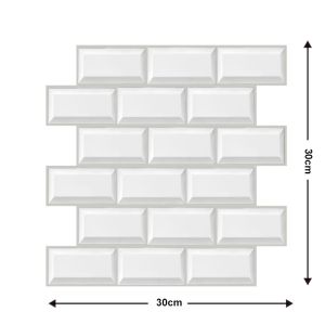 1pcs SIZE:30CMX30CM Self-adhesive retro 3D three-dimensional wall sticker wallpaper living room background wall decoration bohemian brick pattern wood grain restaurant waterproof tile sticker