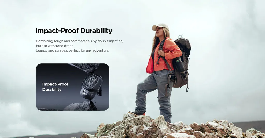 Havit Hakii Boulder Clip-On Portable Bluetooth Speaker description image 7
