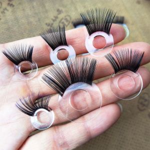 YUDESHUI 10pcs Tự làm Đồ chơi mắt và lông mi 8 Kiểu Dáng 12-35mm Mắt pha lê Chất lượng cao Mắt lấp lánh 3D với lông mi giả đồ chơi giả vờ cho búp bê Blythe
