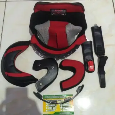 Busa Helm NHK Predator Full set kancing besi + tali helm NHK predator