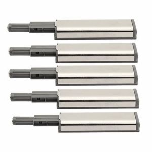 Pull-free cabinet door rebound device stainless steel shell sound-absorbing anti-collision spring press Tahan lama
