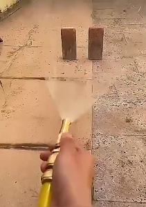 KIPRUN Spray Nozzle Water High Pressure Direct Spray Sprinkler Durable Brass Nozzle 1/2 Faucet Connector Quick Connector Garden Hose Adjustable Pressure Washer