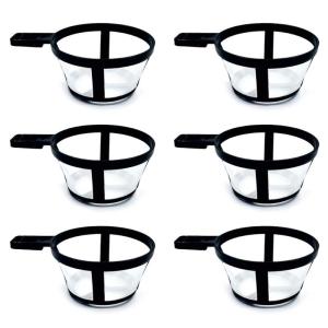6Pcs Permanent Coffee Filters Crafted from Nylon Suitable for Various Brewing Way Including French Press
