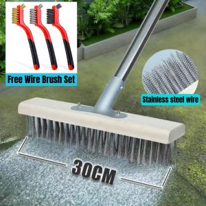 Pool brush with pole Nylon bristles pool brush for cleaning pool walls tiles and floors