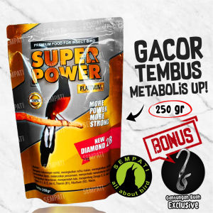 SEMPATI FREE GANTUNGAN BUAH Super Power Platinum Voer Pur Murai Batu Pakan Burung Murai Batu Makanan Murai Kacer Anis Cucak Jalak Pentet Dll PLASPW