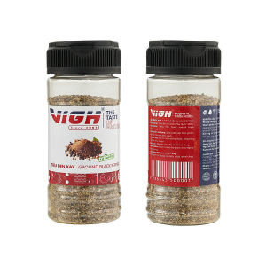 ViGH Tiêu Đen Xay  45g/80g - Nguyên Chất Cay Nồng Thơm Tự Nhiên - Gia Vị Chuẩn Việt