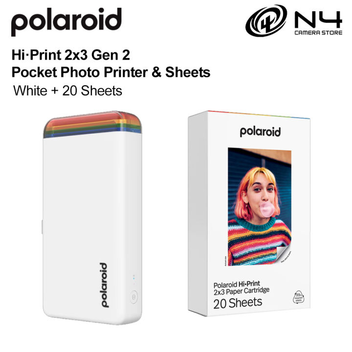 Polaroid Hi-Print 2X3 Pocket Photo Printer Generation 2White