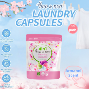 [DuoDuo] 30 pods 4n1 Laundry Capsules / Armani Scent