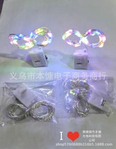 ( Giá Sỉ) Đèn led 1m 2m fairylight đom đóm chạy bằng pin nhiều màu sắc dùng để trang trí