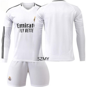 เสื้อ2425เบอร์5เบลลิงแฮม7วินนี่11โรดริโก9เอ็มบัปเป้ชุดฟุตบอลแขนยาว