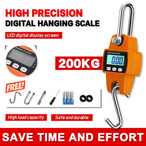 500KG Digital Suspension Scale Portable Electronic Crane Scale LCD Weight Measurement Tool Hook Crane