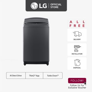 [New] LG Top Load Washing Machine 10.5kg TV2110DV5B | AI Direct Drive | ThinQ™ App | Turbo Drum™