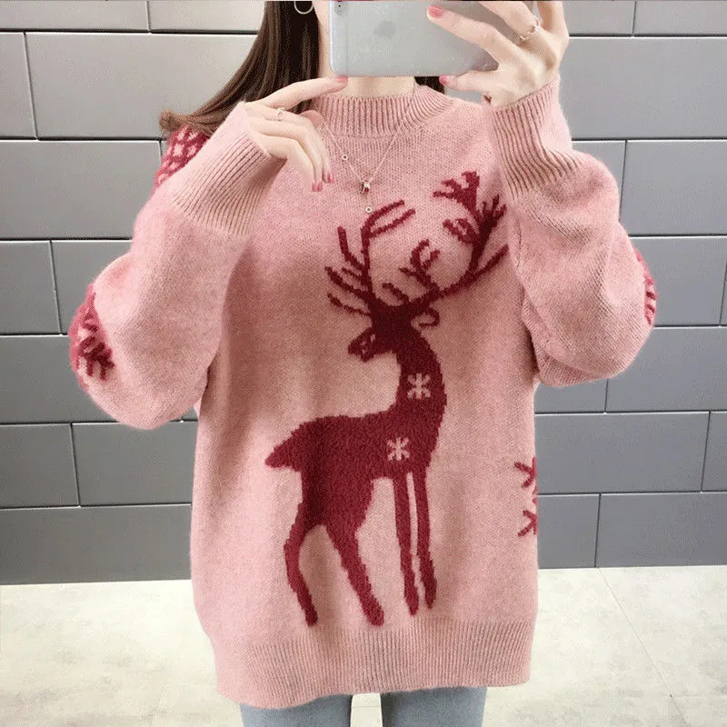 Deer 2024 sweater womens