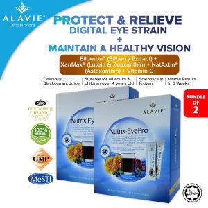ALAVIE Nutrix-EyePro 15s 天然抗氧化叶黄素越橘虾青素提升视力护眼营养饮 *Eye Care Eye Vitamin Lutein Zeaxanthin Bilberry Astaxanthin Myopia Mata Sihat*
