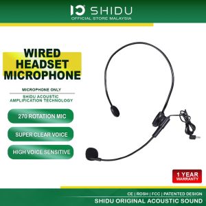 SHIDU SD-S5 Wired Microphone Headset Mic | Headphones | Mikrofon | Elastic Headband Microphone
